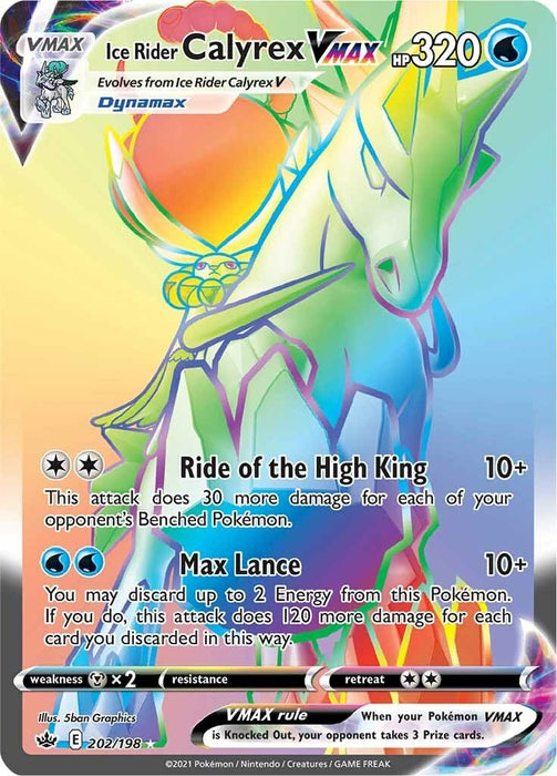Ice Rider Calyrex VMAX (Secret) (202/198) (SWSH06)