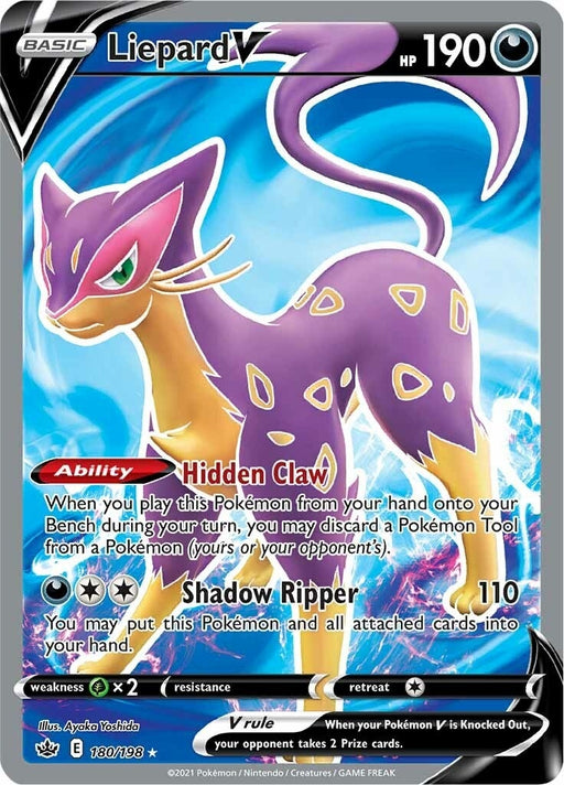 Image for Liepard V (Full Art) (180/198) (SWSH06) - Pokemon