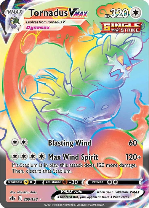 Tornadus VMAX (Secret) (209/198) (SWSH06)