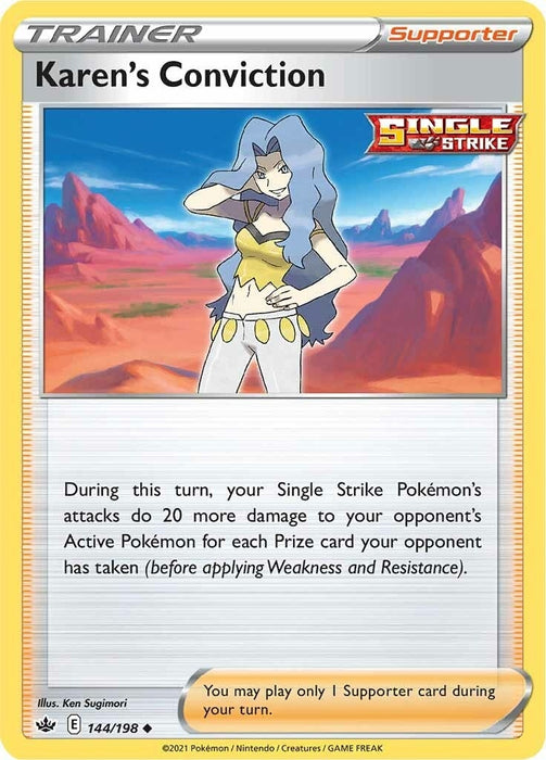 Image for Karen's Conviction (144/198) (SWSH06) - Pokemon