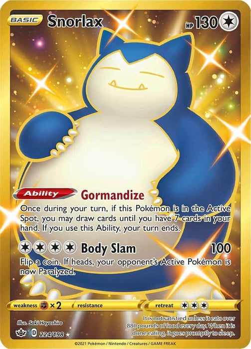 Snorlax (Secret) (224/198) (SWSH06)
