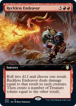 Image for Reckless Endeavor (Extended Art) (302) (AFC) - Magic: The Gathering