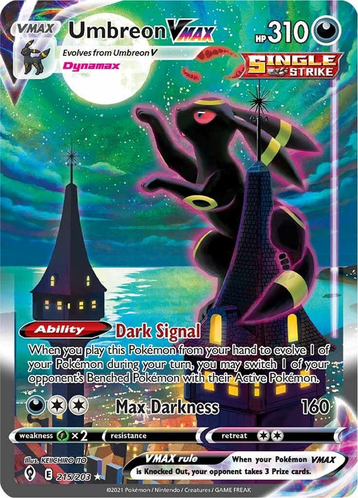 Image for Umbreon VMAX (Alternate Art Secret) (215/203) (SWSH07) - Pokemon