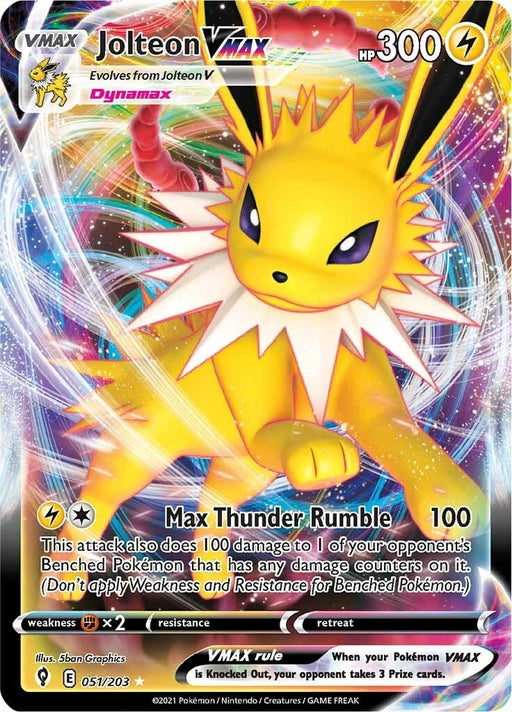 Image for Jolteon VMAX (051/203) (SWSH07) - Pokemon