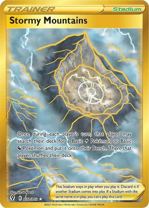 Stormy Mountains (Secret) (232/203) (SWSH07)