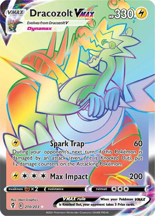 Dracozolt VMAX (Secret) (210/203) (SWSH07)