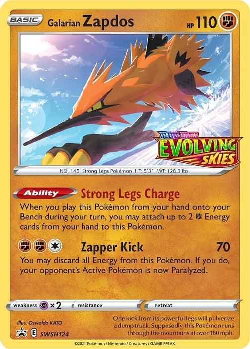 Galarian Zapdos - SWSH124 (Prerelease) (SWSH124) (SWSD)