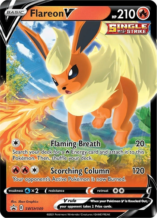 Image for Flareon V - SWSH149 (SWSH149) (SWSD) - Pokemon