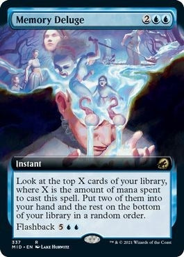Image for Memory Deluge (Extended Art) (337) (MID) - Magic: The Gathering