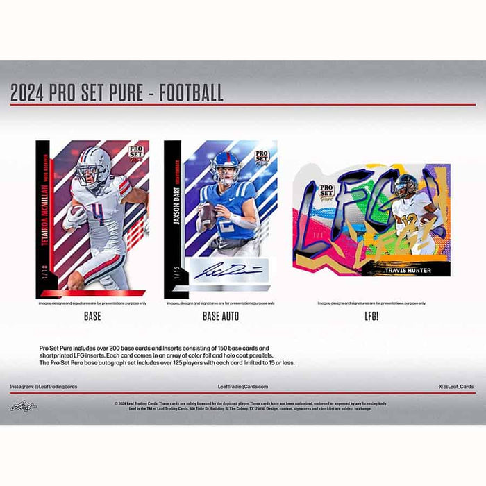 2024 Pro Set Pure Football Hobby Box