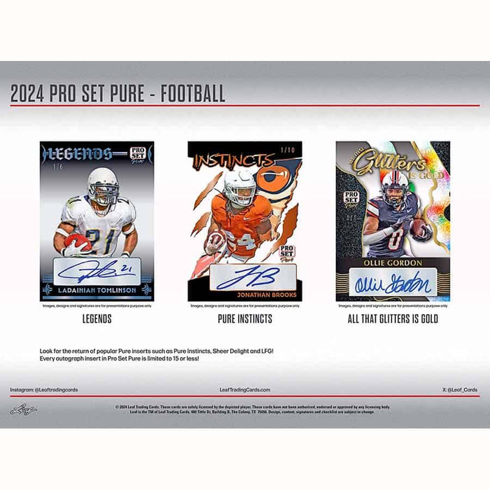 2024 Pro Set Pure Football Hobby Box