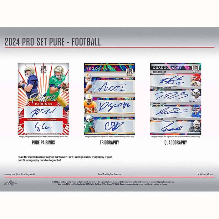 2024 Pro Set Pure Football Hobby Box
