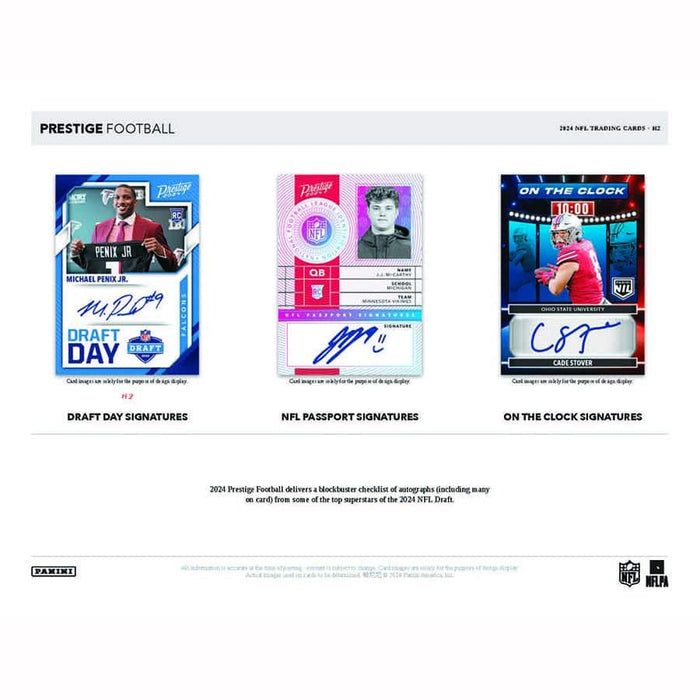 2024 Prestige H2 Hybrid Football Hobby Box