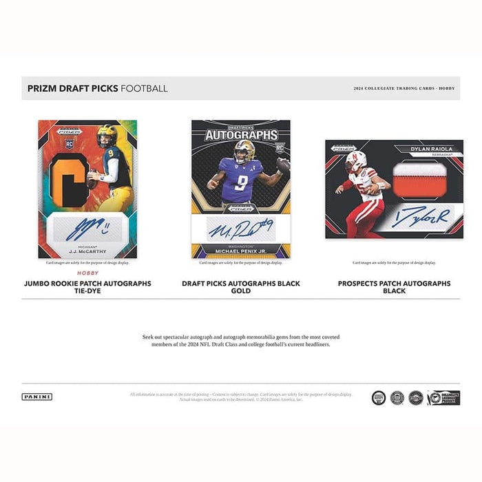 2024 Prizm Draft Picks Collegiate Football Hobby Box