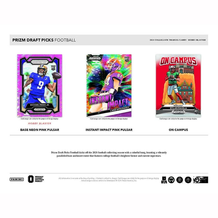 2024 Prizm Draft Picks Collegiate Football Hobby Blaster Box
