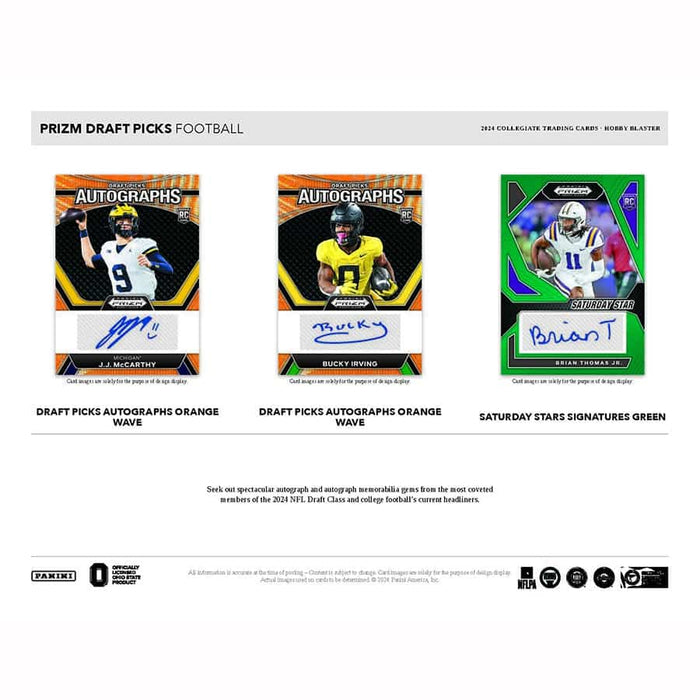 2024 Prizm Draft Picks Collegiate Football Hobby Blaster Box