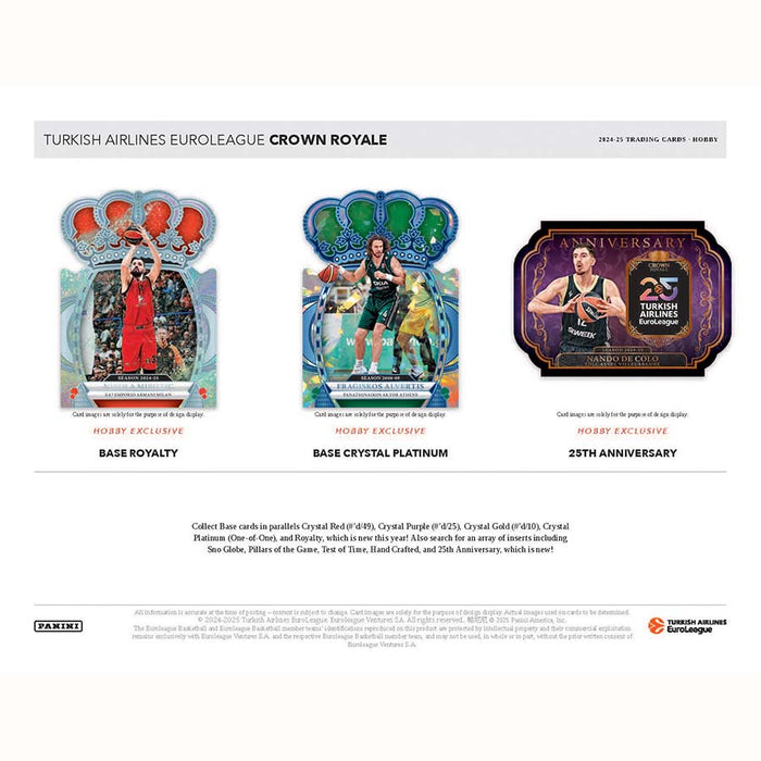 2024-25 Crown Royale Euroleague Basketball Hobby Box