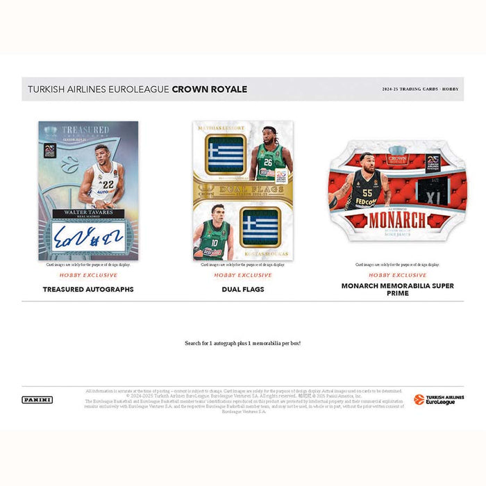 2024-25 Crown Royale Euroleague Basketball Hobby Box