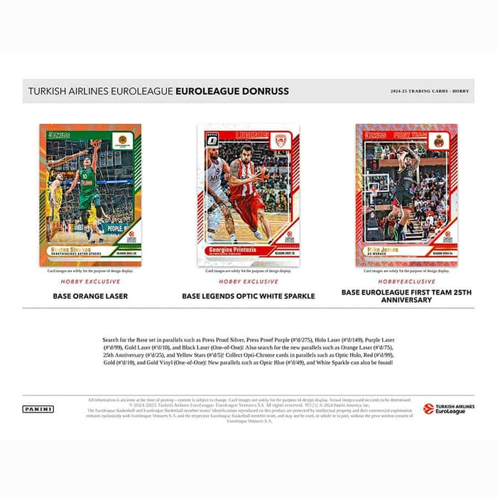 2024-25 Donruss Euroleague Basketball Hobby Box