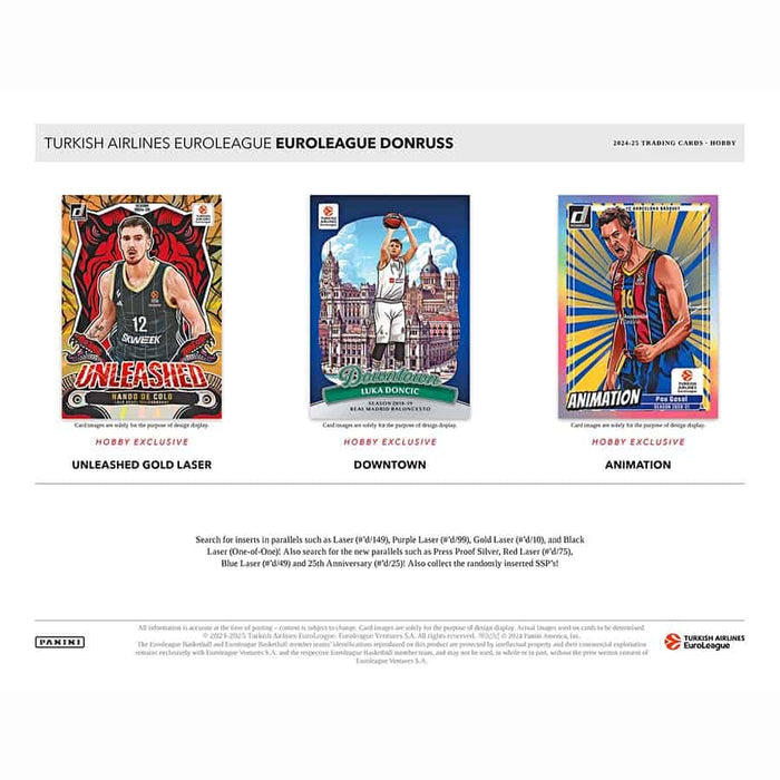 2024-25 Donruss Euroleague Basketball Hobby Box