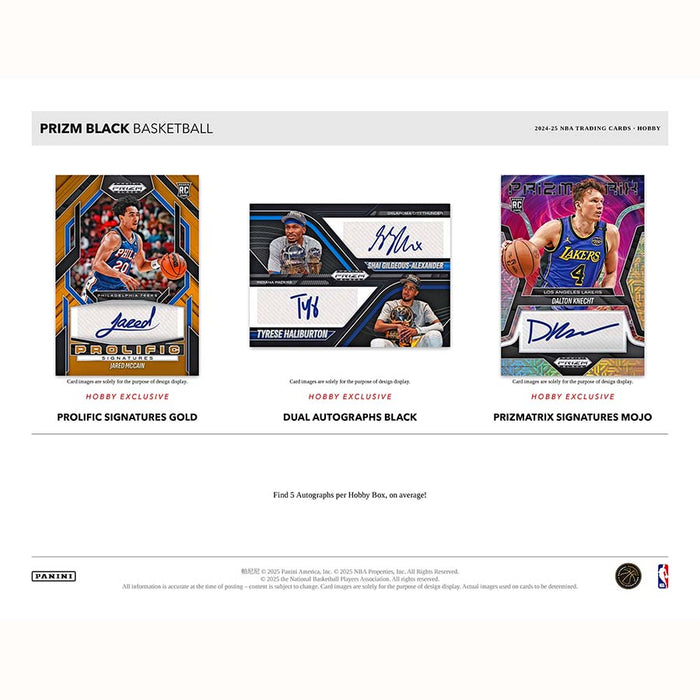 2024-25 Prizm Black Basketball Hobby Box