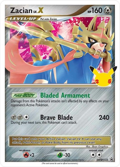 Image for Zacian LV. X - SWSH135 (SWSH135) (SWSD) - Pokemon