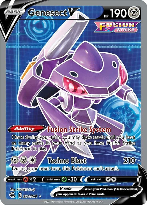 Genesect V (Full Art) (254/264) (SWSH08)