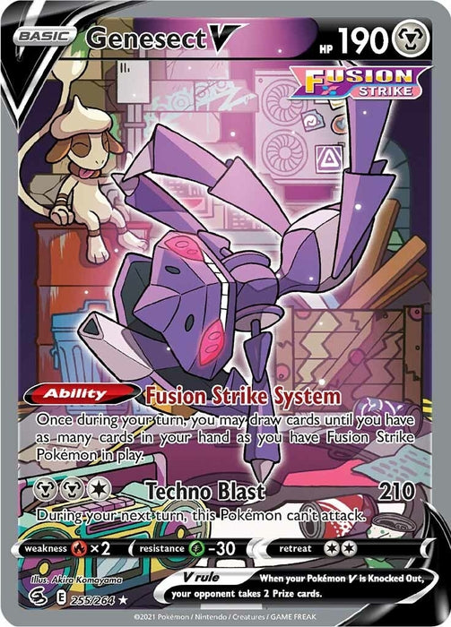 Genesect V (Alternate Full Art) (255/264) (SWSH08)