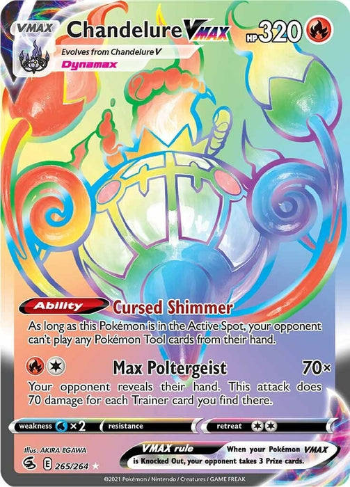 Chandelure VMAX (Secret) (265/264) (SWSH08)