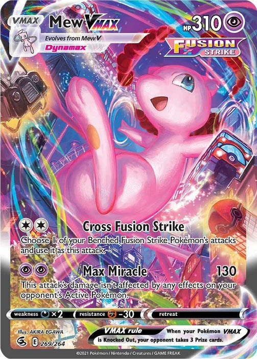 Mew VMAX (Alternate Art Secret) (269/264) (SWSH08)