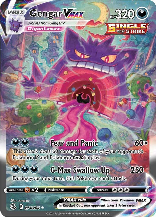 Image for Gengar VMAX (Alternate Art Secret) (271/264) (SWSH08) - Pokemon