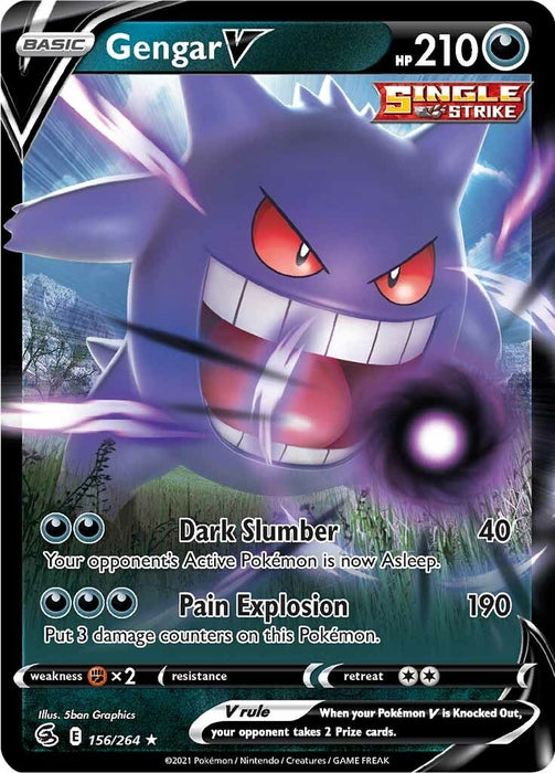 Gengar V (156/264) (SWSH08)