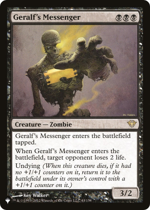 Geralf's Messenger (63/158) (LIST)