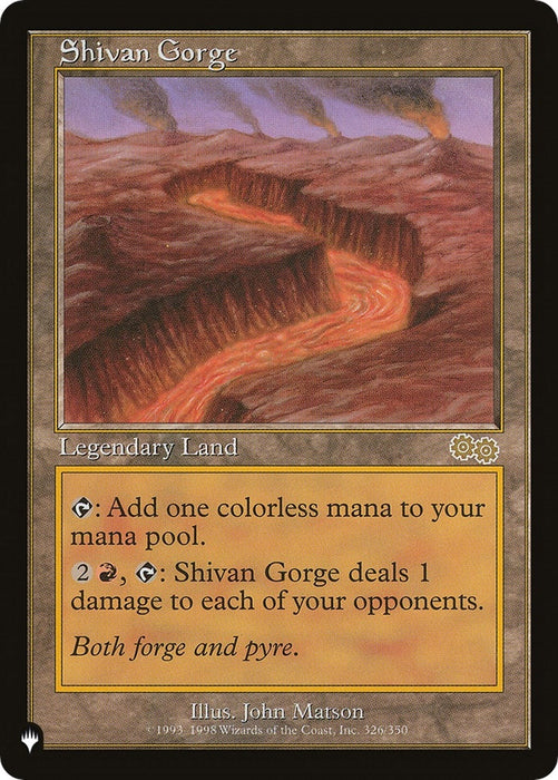 Shivan Gorge (326/350) (LIST)