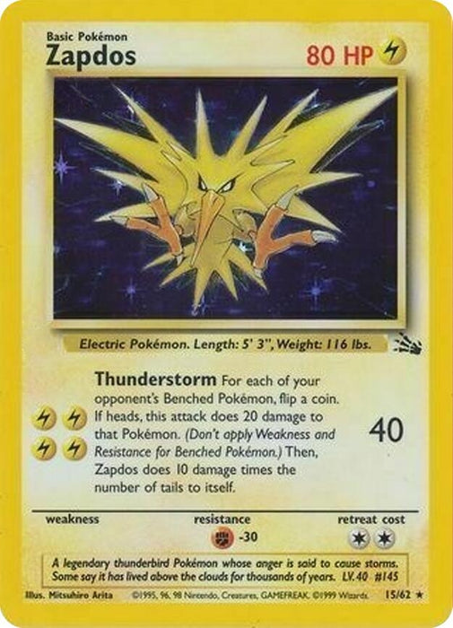 Zapdos - 15/62 (Cosmos Holo) (015/062) (MCAP)