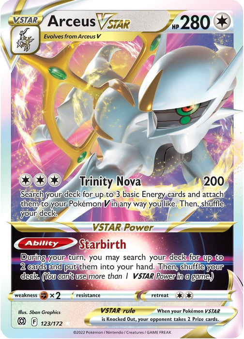 Image for Arceus VSTAR (123/172) (SWSH09) - Pokemon