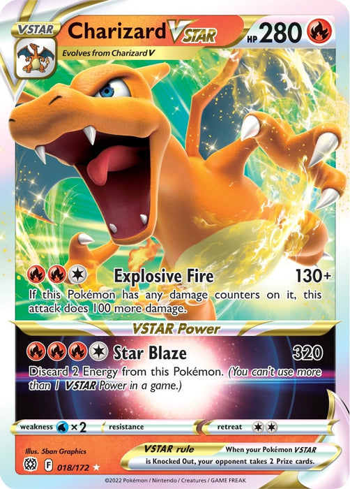 Image for Charizard VSTAR (018/172) (SWSH09) - Pokemon