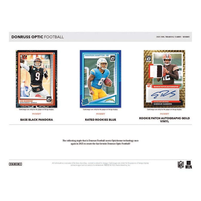 2025 Donruss Optic Football Hobby Box