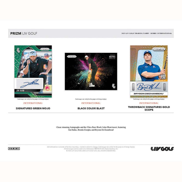 2025 Prizm LIV Golf Hobby Box