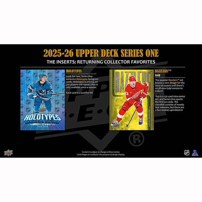 2025-26 Upper Deck Series 1 Blaster Box