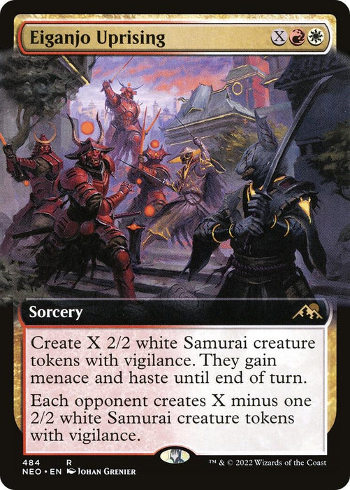 Image for Eiganjo Uprising (Extended Art) (484) (NEO) - Magic: The Gathering