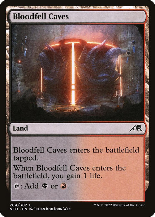 Image for Bloodfell Caves (264) (NEO) - Magic: The Gathering