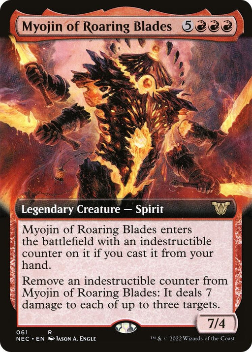 Image for Myojin of Roaring Blades (Extended Art) (61) (NEC) - Magic: The Gathering