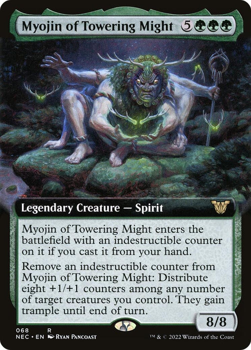 Image for Myojin of Towering Might (Extended Art) (68) (NEC) - Magic: The Gathering