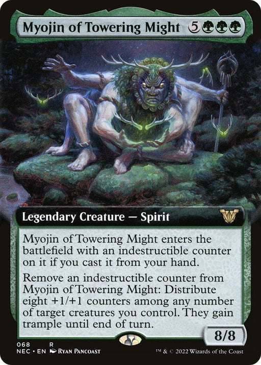 Image for Myojin of Towering Might (Extended Art) (68) (NEC) - Magic: The Gathering