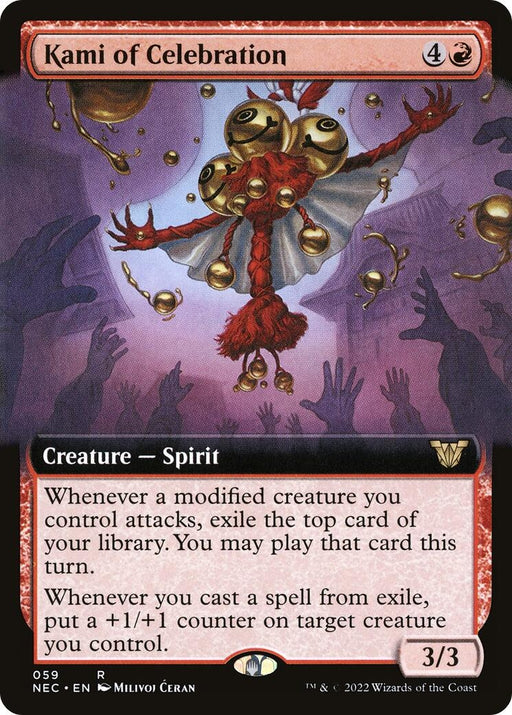 Image for Kami of Celebration (Extended Art) (59) (NEC) - Magic: The Gathering