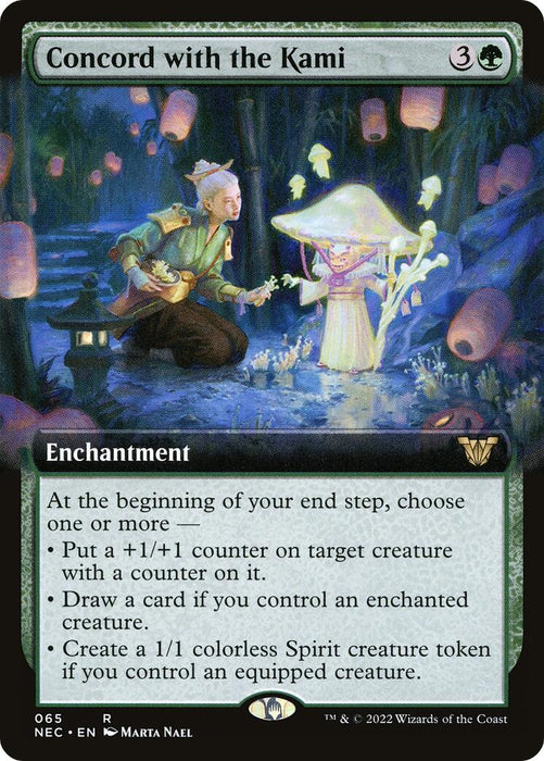 Image for Concord with the Kami (Extended Art) (65) (NEC) - Magic: The Gathering