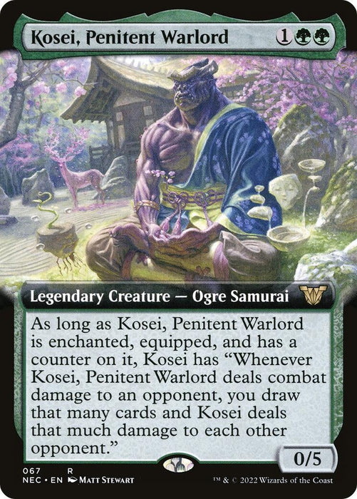 Image for Kosei, Penitent Warlord (Extended Art) (67) (NEC) - Magic: The Gathering