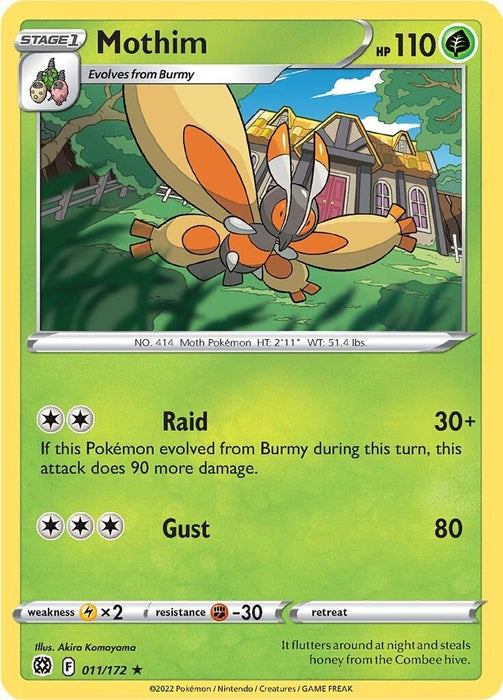 Image for Mothim (011/172) (SWSH09) - Pokemon