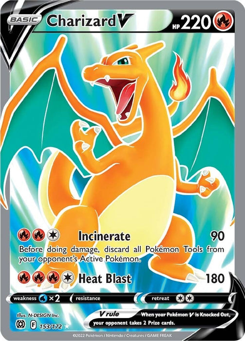 Charizard V (Full Art) (153/172) (SWSH09)